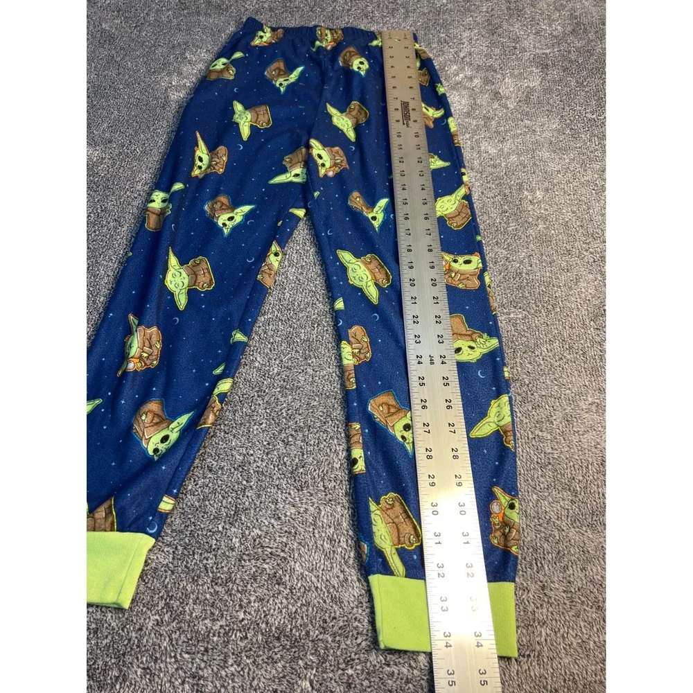 Star Wars Mandalorian Baby Yoda Grogu Boys Pajama Pants Navy Blue Size 10/12 L